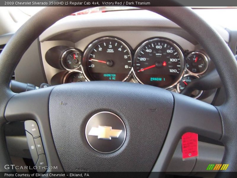 Victory Red / Dark Titanium 2009 Chevrolet Silverado 3500HD LS Regular Cab 4x4