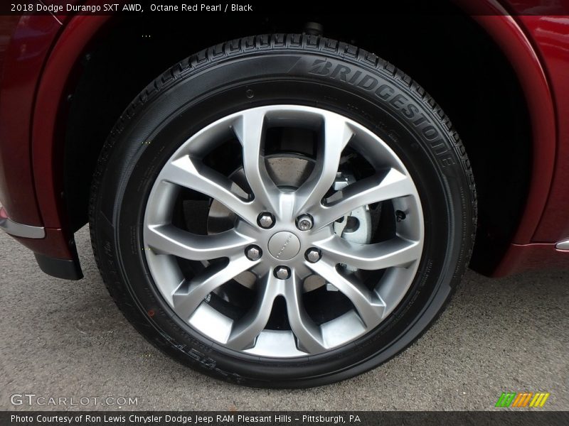 Octane Red Pearl / Black 2018 Dodge Durango SXT AWD