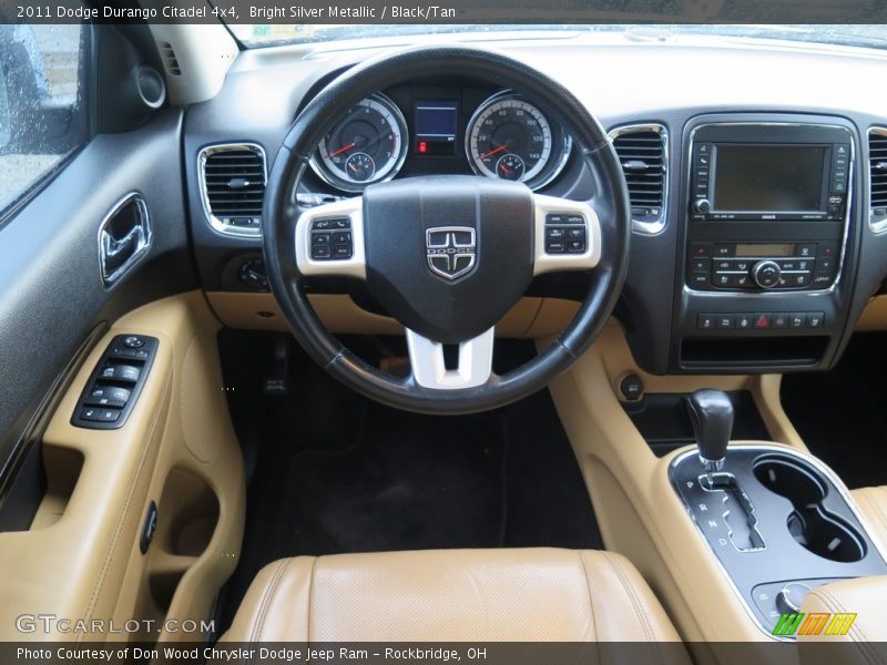 Bright Silver Metallic / Black/Tan 2011 Dodge Durango Citadel 4x4
