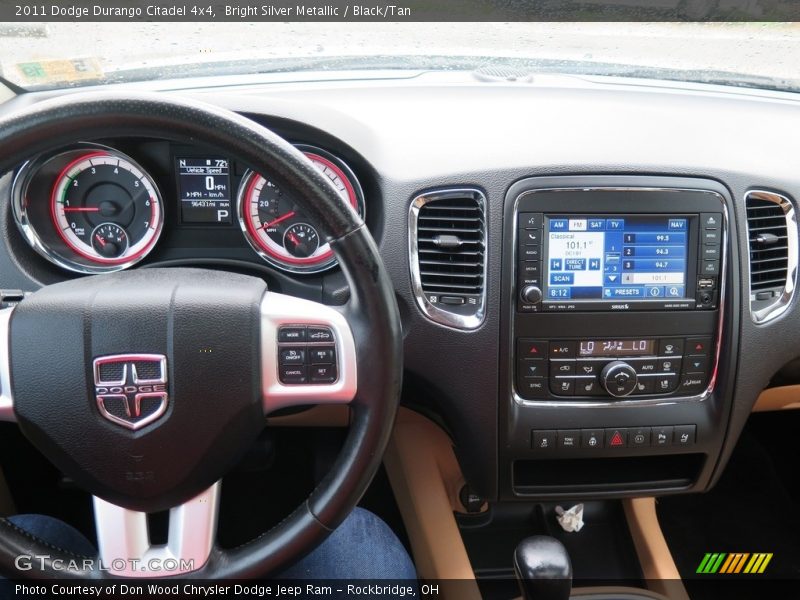 Bright Silver Metallic / Black/Tan 2011 Dodge Durango Citadel 4x4