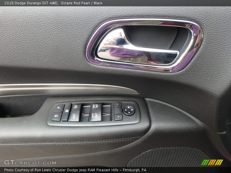 Octane Red Pearl / Black 2018 Dodge Durango SXT AWD