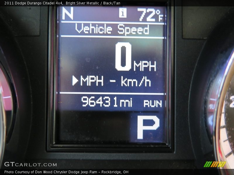 Bright Silver Metallic / Black/Tan 2011 Dodge Durango Citadel 4x4