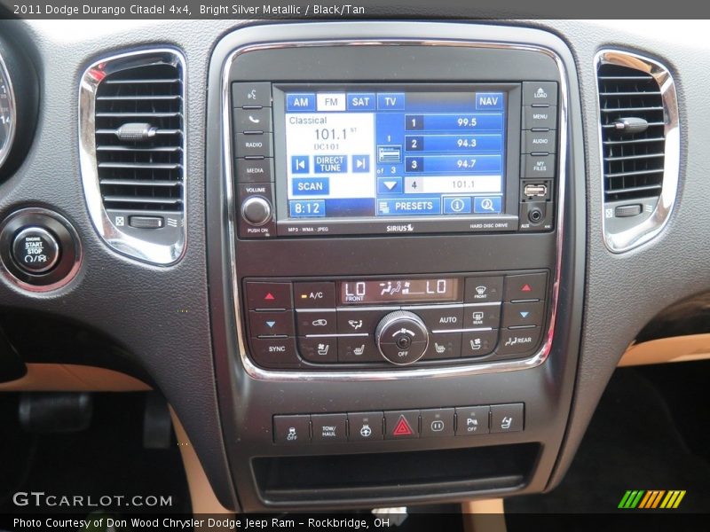 Bright Silver Metallic / Black/Tan 2011 Dodge Durango Citadel 4x4