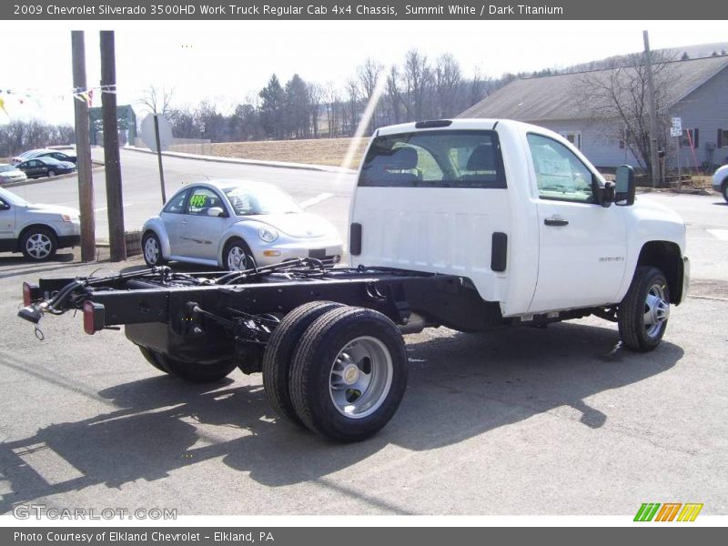 Summit White / Dark Titanium 2009 Chevrolet Silverado 3500HD Work Truck Regular Cab 4x4 Chassis