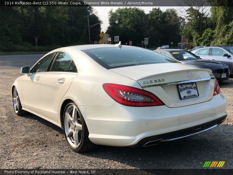 Diamond White Metallic / Almond/Mocha 2014 Mercedes-Benz CLS 550 4Matic Coupe