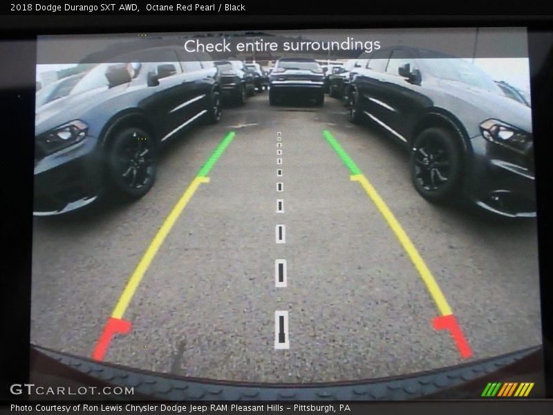 Octane Red Pearl / Black 2018 Dodge Durango SXT AWD