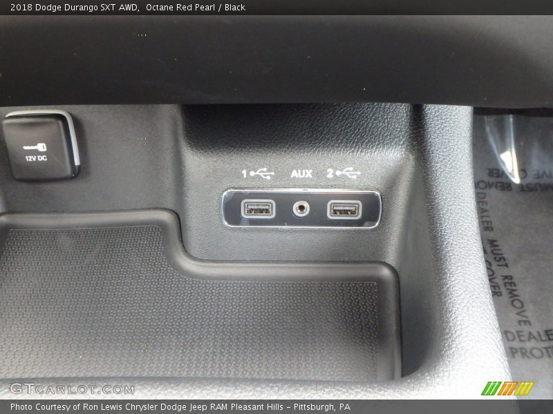 Octane Red Pearl / Black 2018 Dodge Durango SXT AWD