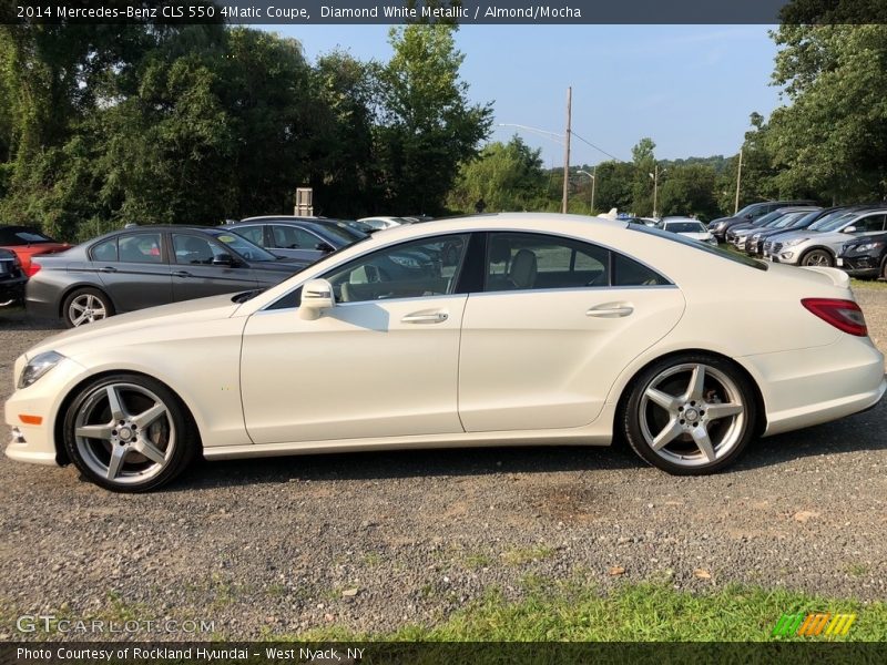 Diamond White Metallic / Almond/Mocha 2014 Mercedes-Benz CLS 550 4Matic Coupe