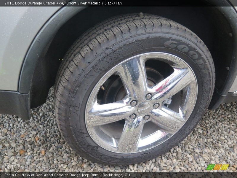 Bright Silver Metallic / Black/Tan 2011 Dodge Durango Citadel 4x4