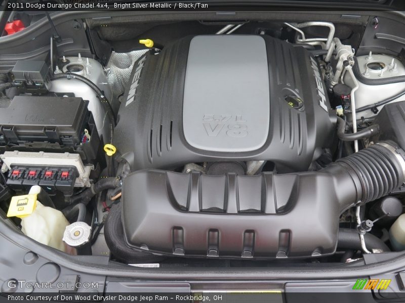 Bright Silver Metallic / Black/Tan 2011 Dodge Durango Citadel 4x4