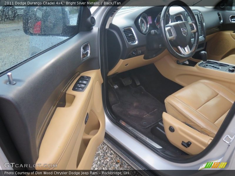 Bright Silver Metallic / Black/Tan 2011 Dodge Durango Citadel 4x4