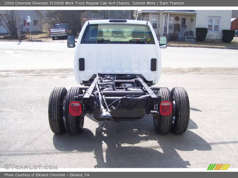 Summit White / Dark Titanium 2009 Chevrolet Silverado 3500HD Work Truck Regular Cab 4x4 Chassis