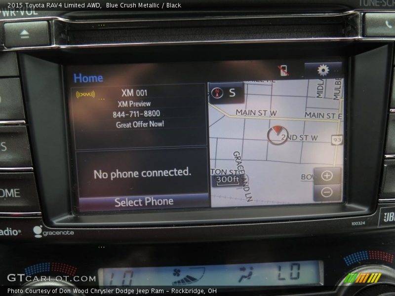 Blue Crush Metallic / Black 2015 Toyota RAV4 Limited AWD