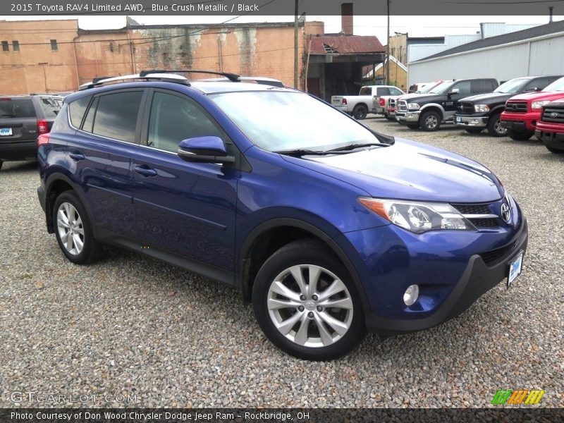 Blue Crush Metallic / Black 2015 Toyota RAV4 Limited AWD