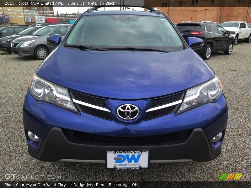 Blue Crush Metallic / Black 2015 Toyota RAV4 Limited AWD