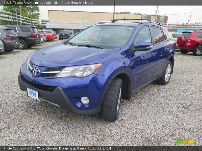 Blue Crush Metallic / Black 2015 Toyota RAV4 Limited AWD