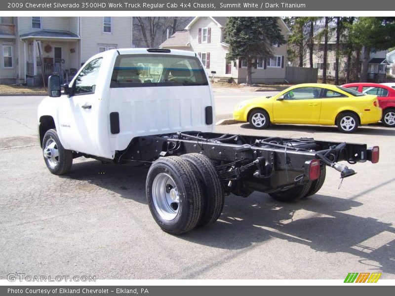 Summit White / Dark Titanium 2009 Chevrolet Silverado 3500HD Work Truck Regular Cab 4x4 Chassis