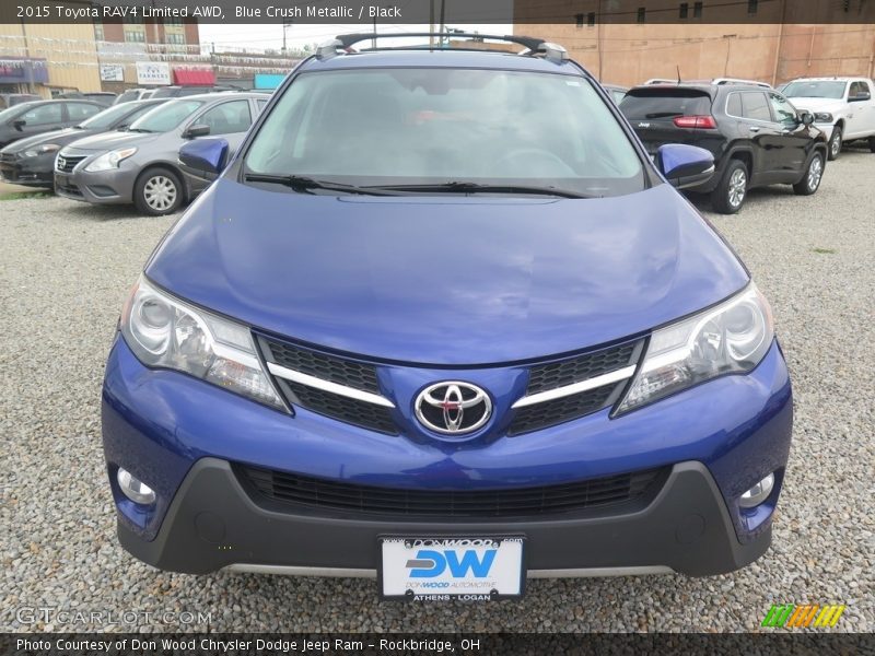 Blue Crush Metallic / Black 2015 Toyota RAV4 Limited AWD