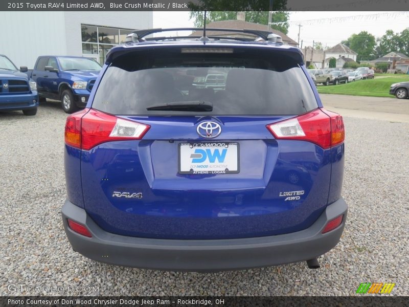 Blue Crush Metallic / Black 2015 Toyota RAV4 Limited AWD
