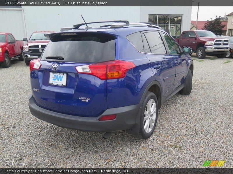 Blue Crush Metallic / Black 2015 Toyota RAV4 Limited AWD