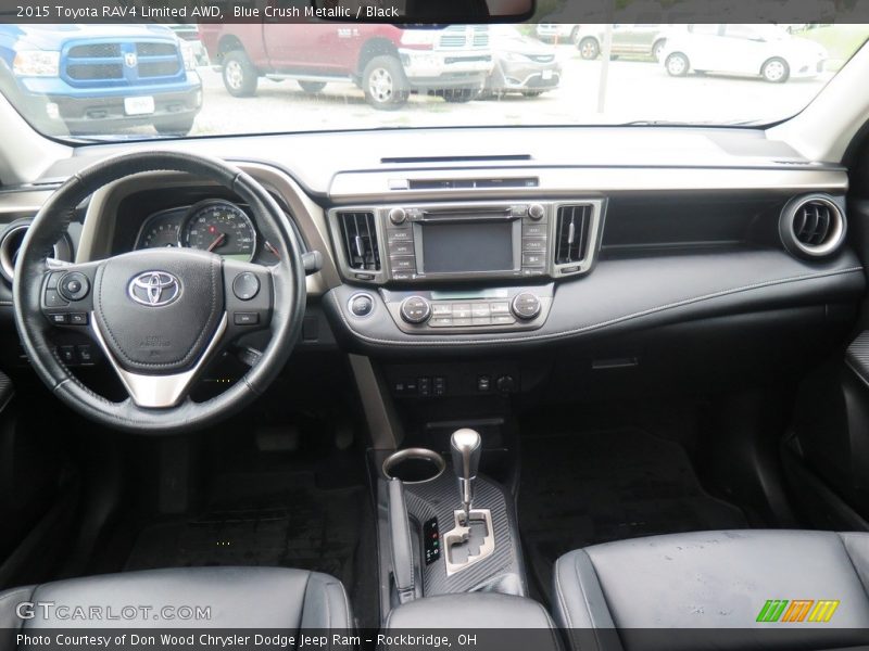 Blue Crush Metallic / Black 2015 Toyota RAV4 Limited AWD