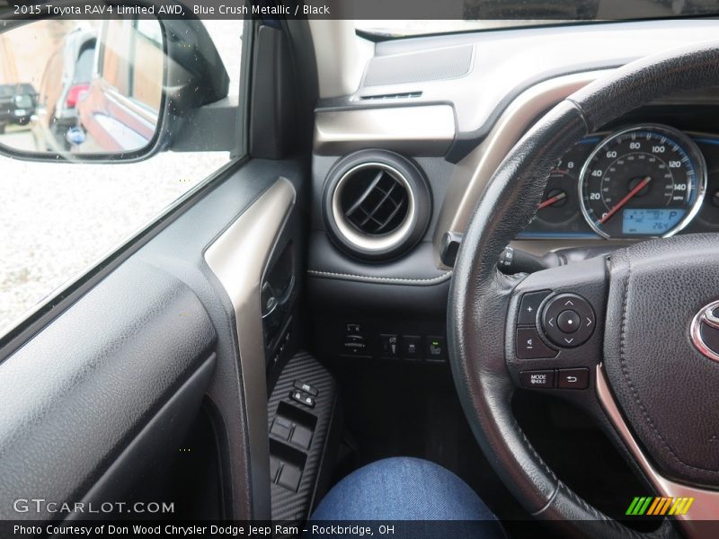 Blue Crush Metallic / Black 2015 Toyota RAV4 Limited AWD