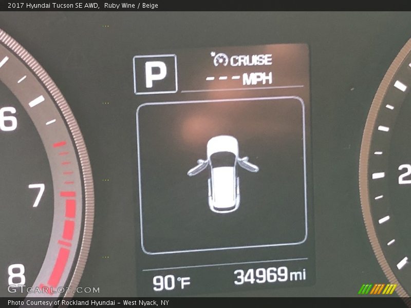 Ruby Wine / Beige 2017 Hyundai Tucson SE AWD