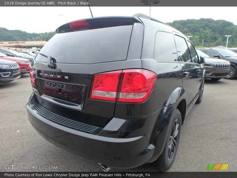 Pitch Black / Black 2018 Dodge Journey SE AWD
