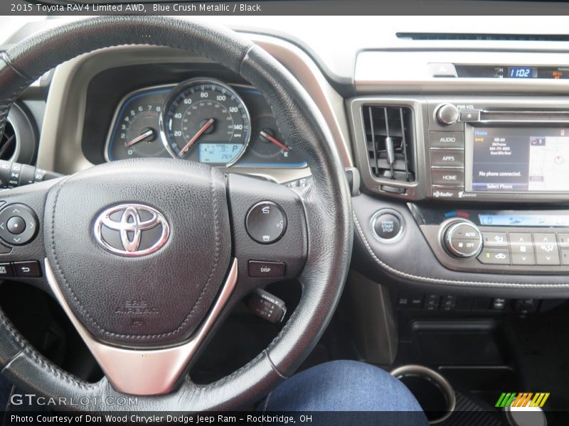 Blue Crush Metallic / Black 2015 Toyota RAV4 Limited AWD