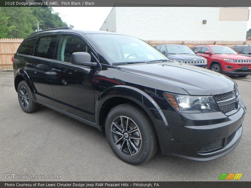 Pitch Black / Black 2018 Dodge Journey SE AWD