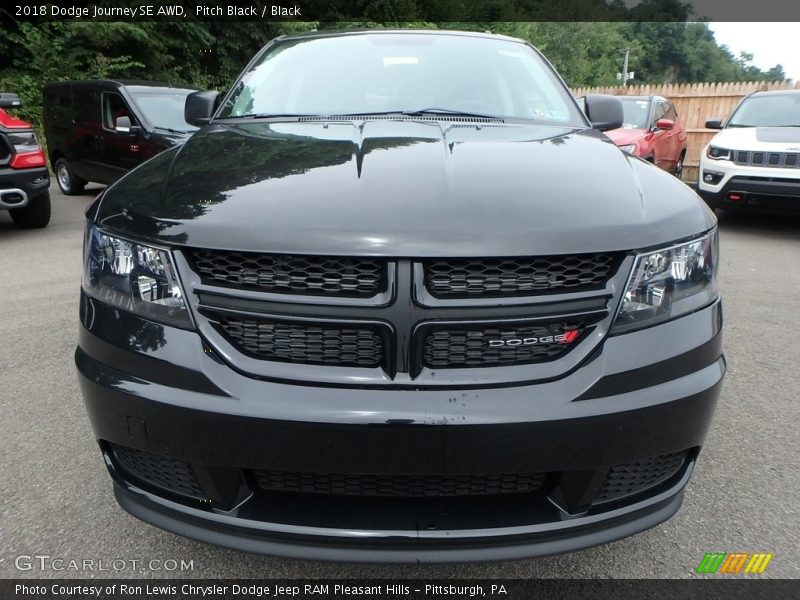 Pitch Black / Black 2018 Dodge Journey SE AWD