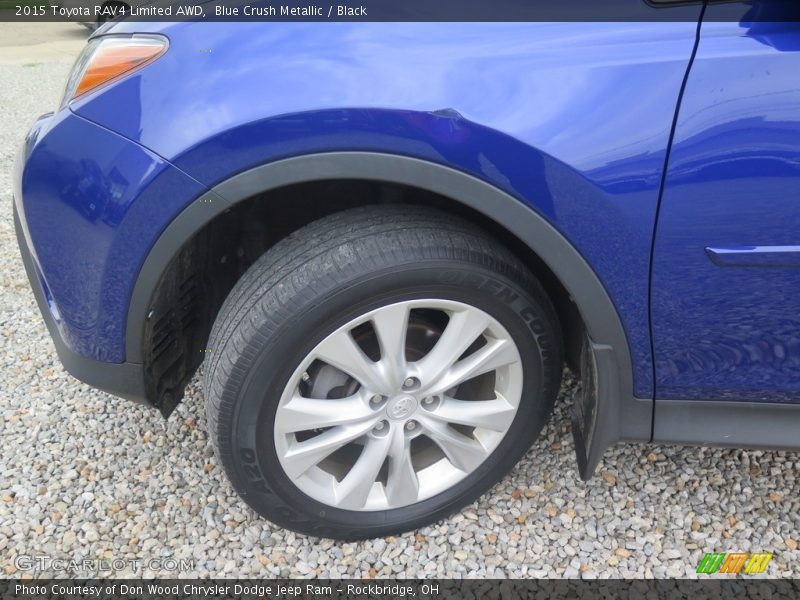 Blue Crush Metallic / Black 2015 Toyota RAV4 Limited AWD