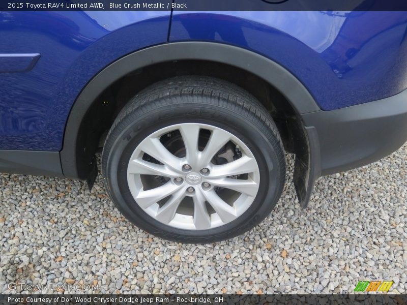 Blue Crush Metallic / Black 2015 Toyota RAV4 Limited AWD