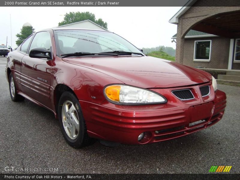 Redfire Metallic / Dark Pewter 2000 Pontiac Grand Am SE Sedan