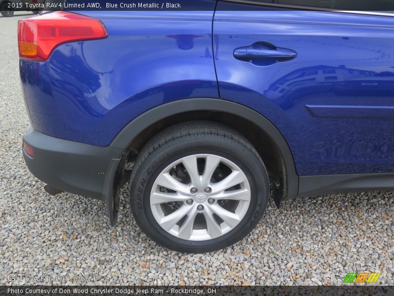 Blue Crush Metallic / Black 2015 Toyota RAV4 Limited AWD