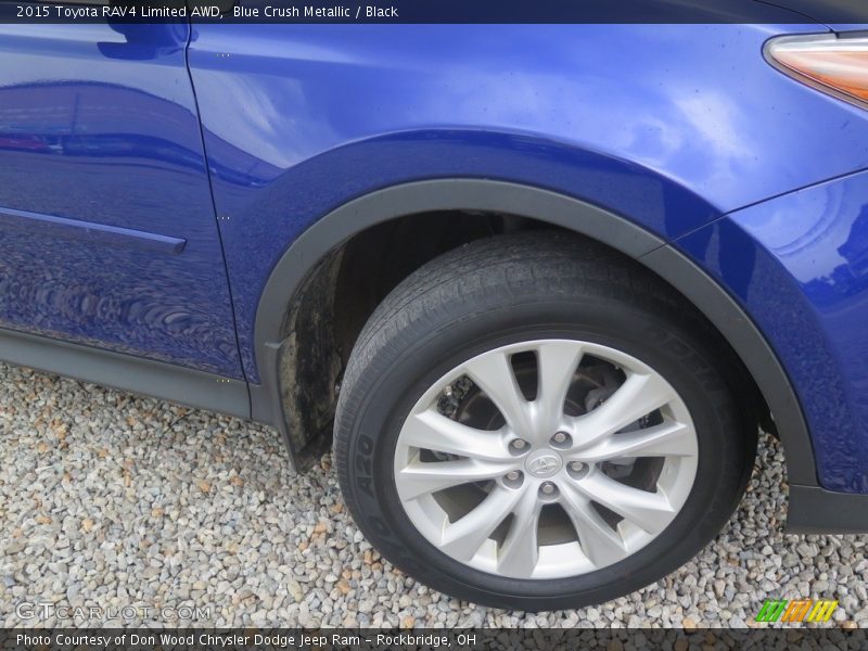 Blue Crush Metallic / Black 2015 Toyota RAV4 Limited AWD