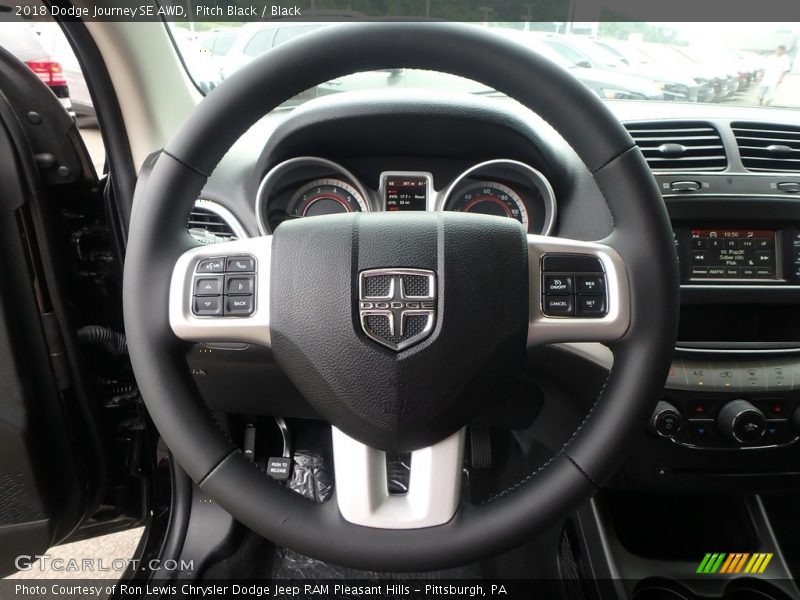 Pitch Black / Black 2018 Dodge Journey SE AWD