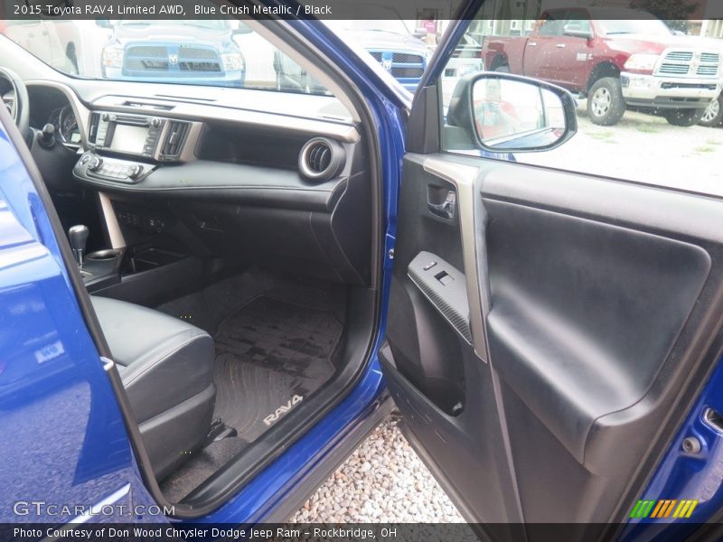 Blue Crush Metallic / Black 2015 Toyota RAV4 Limited AWD