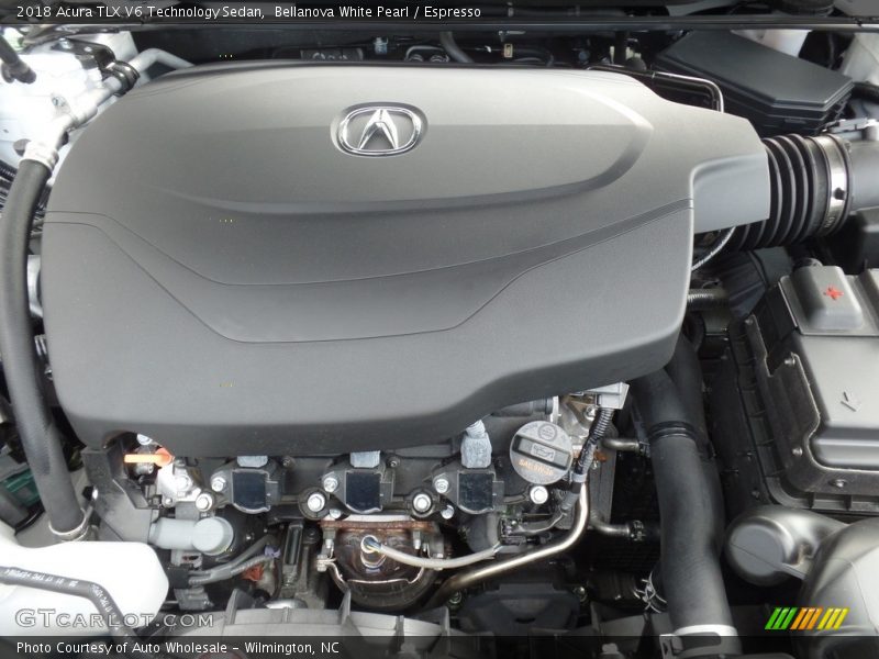 Bellanova White Pearl / Espresso 2018 Acura TLX V6 Technology Sedan