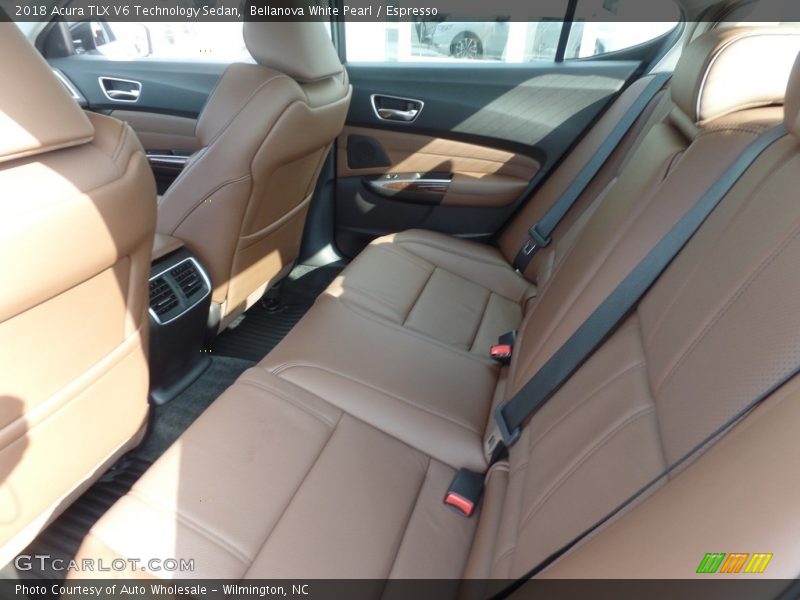 Bellanova White Pearl / Espresso 2018 Acura TLX V6 Technology Sedan