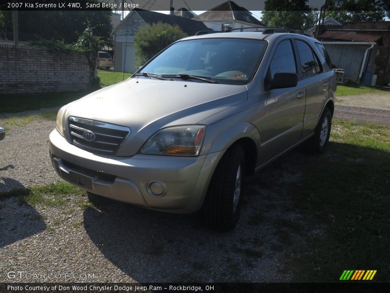 Sand Beige / Beige 2007 Kia Sorento LX 4WD