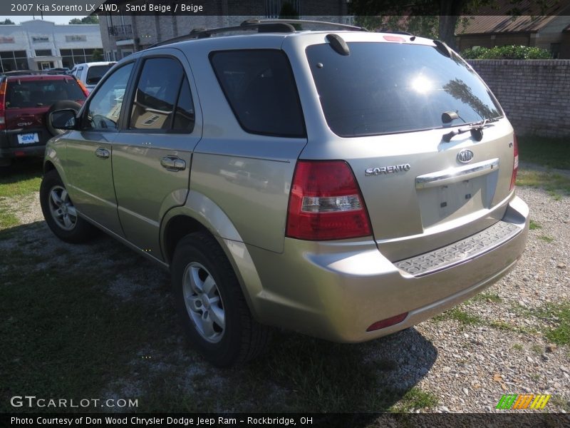 Sand Beige / Beige 2007 Kia Sorento LX 4WD