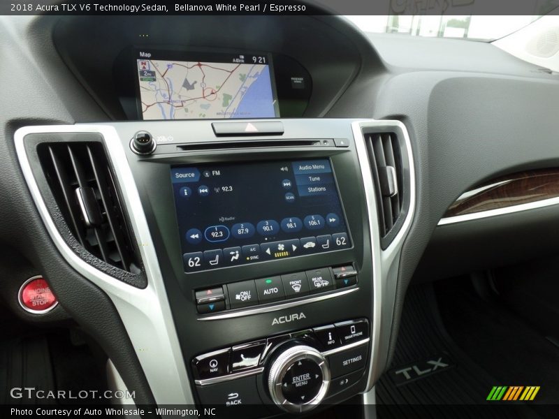 Bellanova White Pearl / Espresso 2018 Acura TLX V6 Technology Sedan