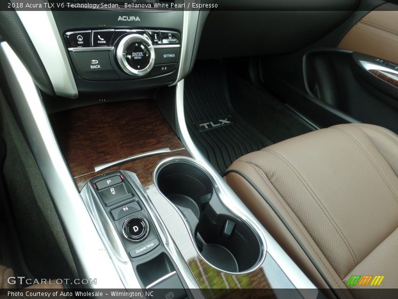 Bellanova White Pearl / Espresso 2018 Acura TLX V6 Technology Sedan