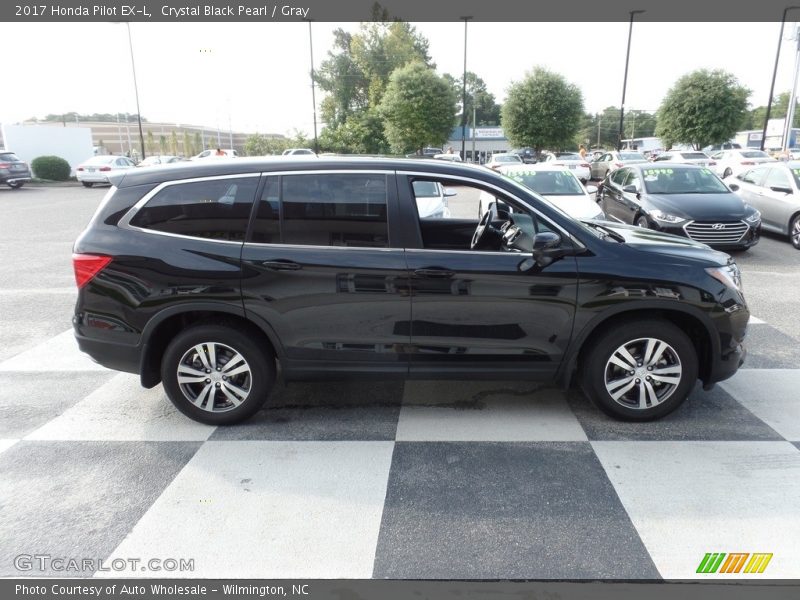 Crystal Black Pearl / Gray 2017 Honda Pilot EX-L