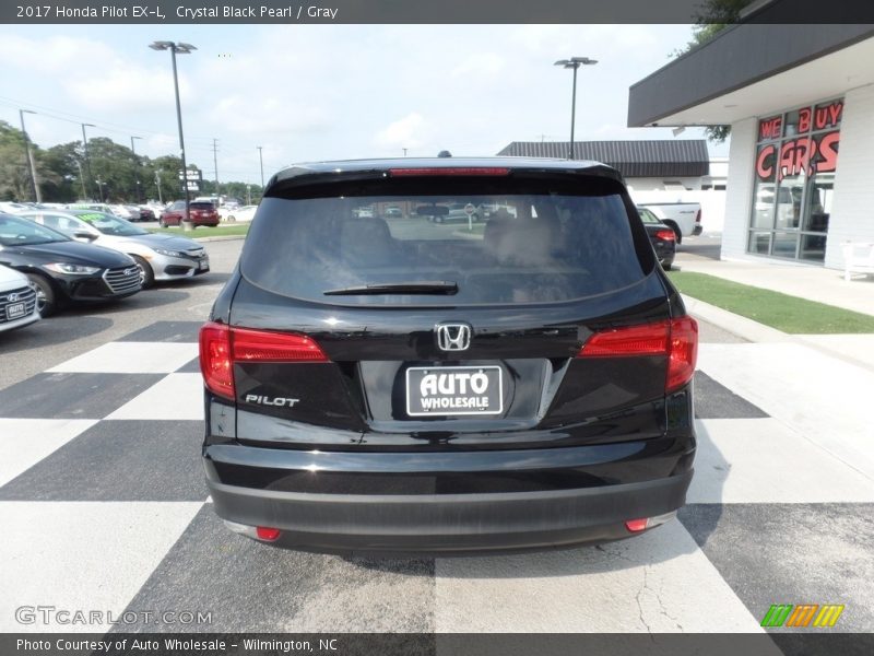 Crystal Black Pearl / Gray 2017 Honda Pilot EX-L