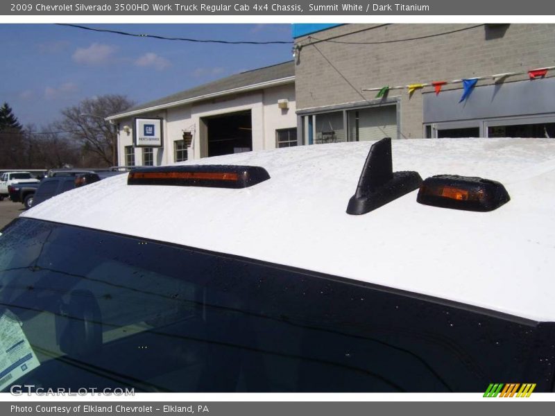 Summit White / Dark Titanium 2009 Chevrolet Silverado 3500HD Work Truck Regular Cab 4x4 Chassis