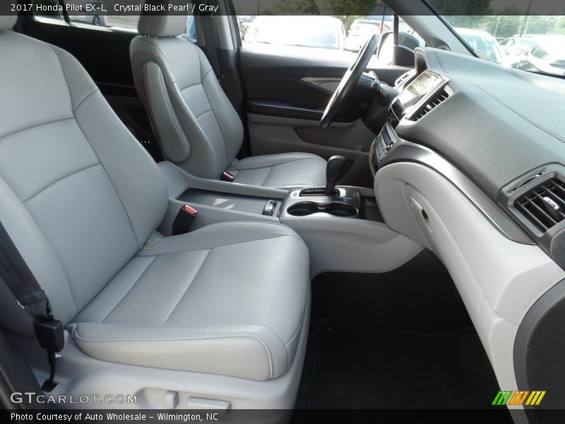 Crystal Black Pearl / Gray 2017 Honda Pilot EX-L