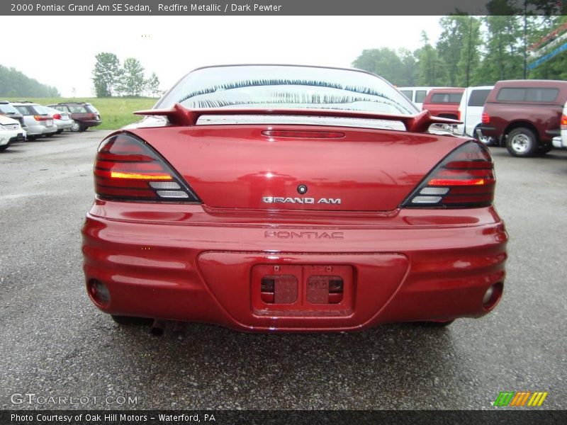 Redfire Metallic / Dark Pewter 2000 Pontiac Grand Am SE Sedan