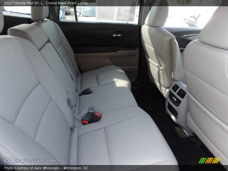 Crystal Black Pearl / Gray 2017 Honda Pilot EX-L